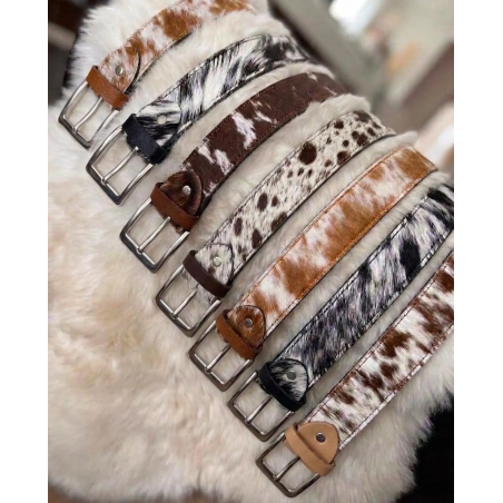 Ladies Natural Cowhide Belt