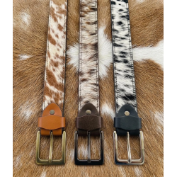 Ladies Natural Cowhide Belt