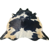 Black and white Cowhide Rug | Hair on hide | Natural cowhide Rug