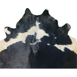 Black and white Cowhide Rug | Hair on hide | Natural cowhide Rug