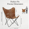 Handmade Cowhide Leather Butterfly Chair